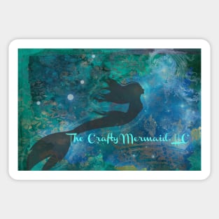 The Crafty Mermaid Banner Sticker